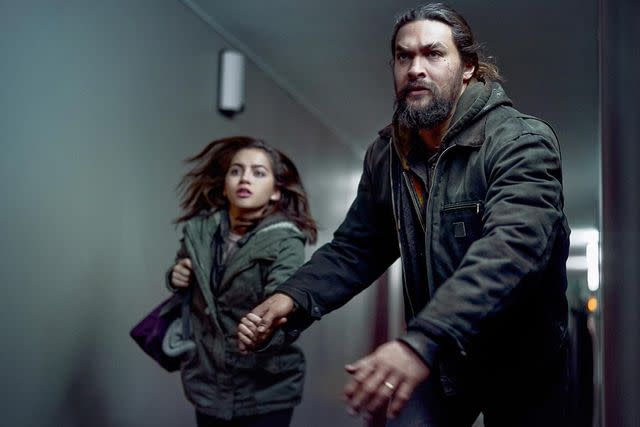 Everett Collection Isabela Merced and Jason Momoa in 'Sweet Girl'