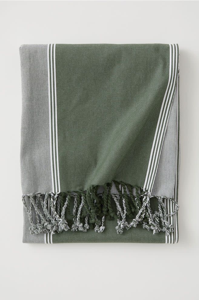 H&M home - Striped cotton tablecloth, £19.99
