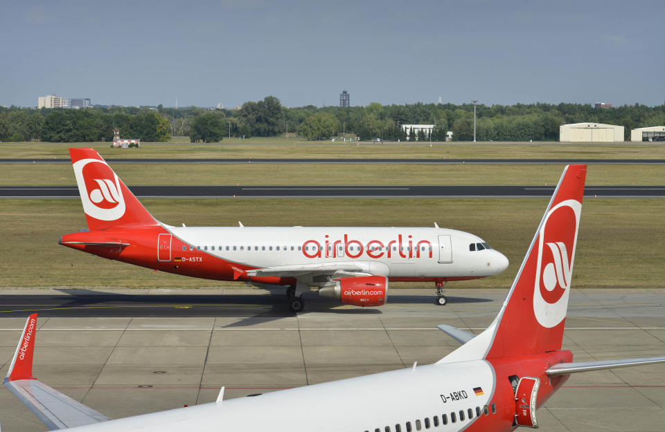 Allein in Berlin-Tegel fielen 60 Air Berlin-Flüge aus.