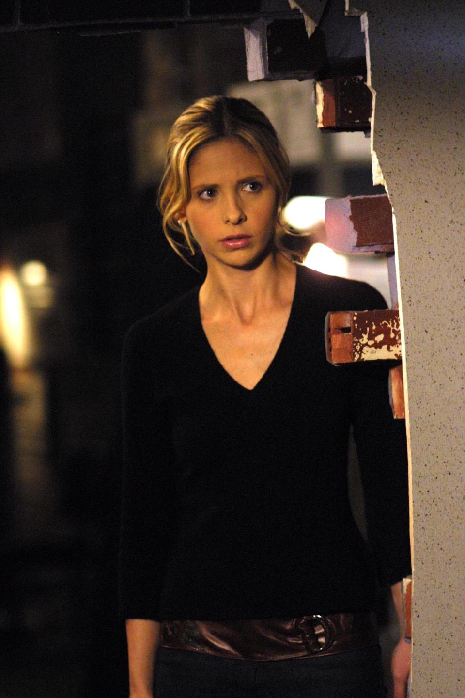 Sarah Michelle Gellar as the iconic teen superhero in "Buffy the Vampire Slayer."