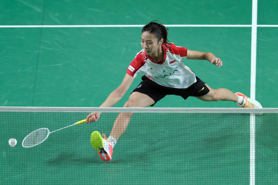 Singapore shuttler Yeo Jia Min in action at the Malaysia Masters. 