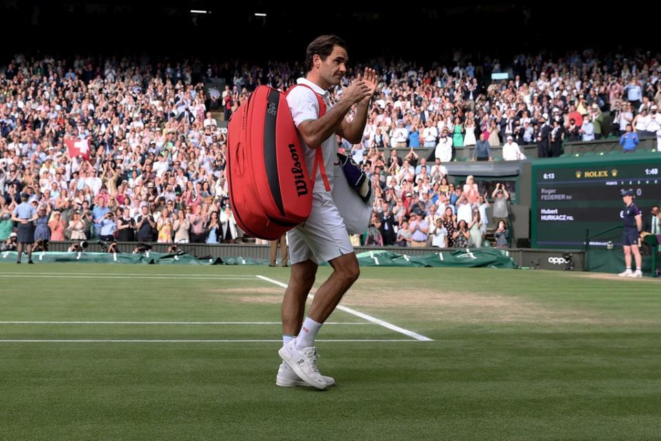 Roger Federer exits Wimbledon after his defeat by Hubert Hurkacz (Getty Images)