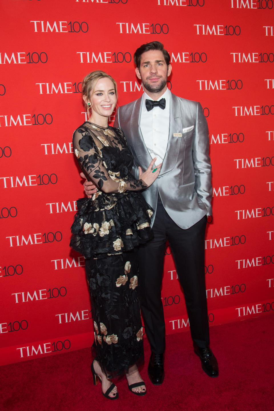 Emily Blunt and John Krasinski at the 2018 Time 100 Gala