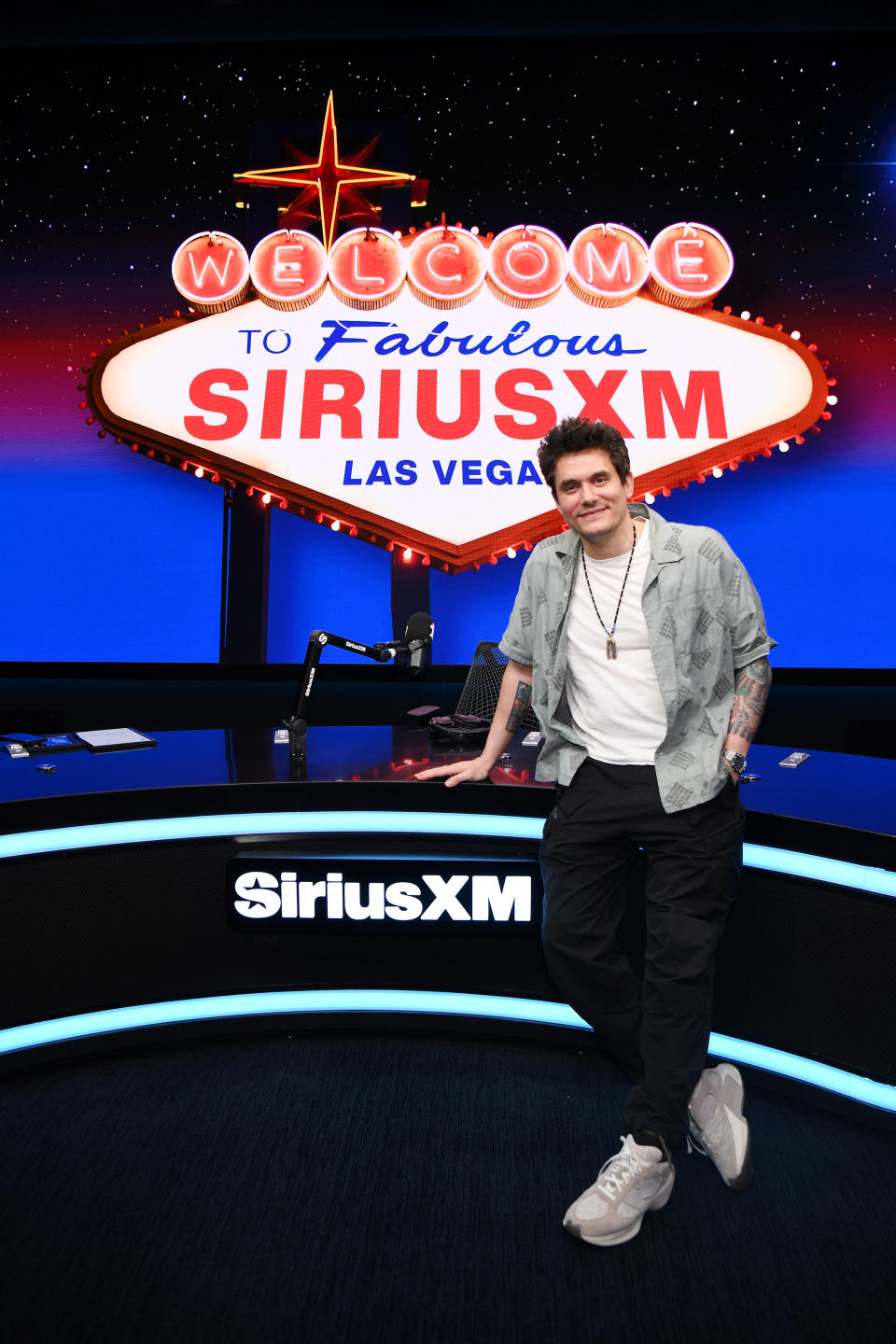 John Mayer hosts a live broadcast on his SiriusXM channel "Life With John Mayer"