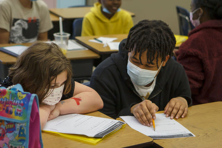 Nathaniel Taylor is one of the Memphis-Shelby high school students who has worked this year as a tutor, a program run by Peer Power Foundation, a nonprofit that also trains college students to tutor high school students during the school day. (Peer Power Foundation)