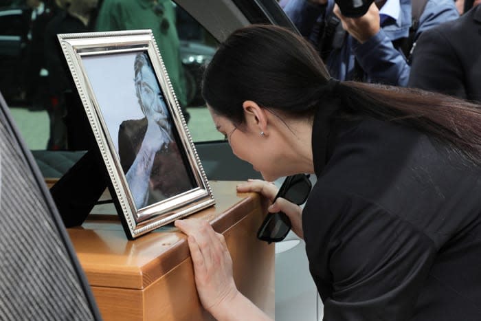 Gestos de dolor en el funeral