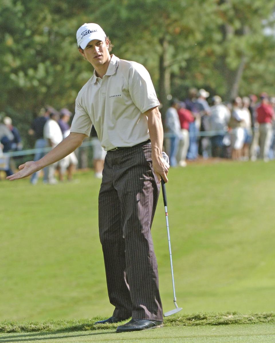 adam scott competes at east lake golf club during first round play in the 2004 pga tour championship, november 4, 2004 in atlanta, georgia photo by a messerschmidtgetty images