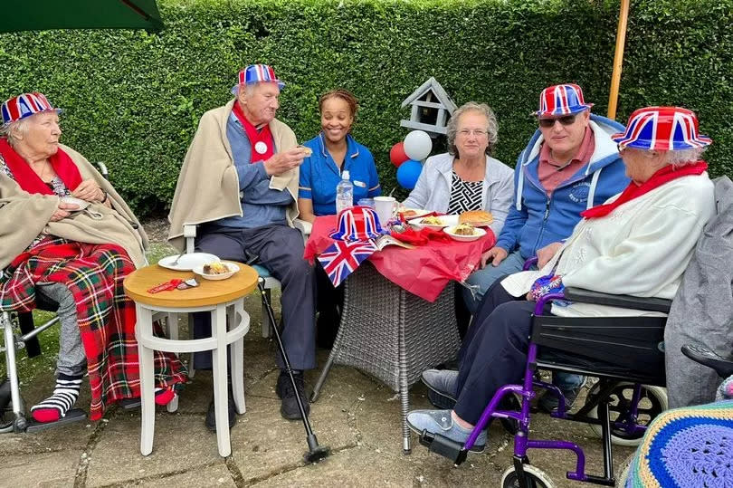 There were balloons and hats galore and flags flying as residents and staff at Clarendon Hall Care Home enjoyed a final day of celebrations