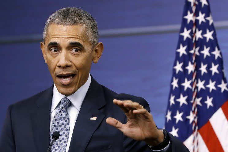 President Barack Obama answers a question during a news conference at the Pentagon. President Barack Obama has cut short the sentences of 111 federal inmates in another round of commutations for those convicted of nonviolent drug offenses. (Photo: Jacquelyn Martin/AP)