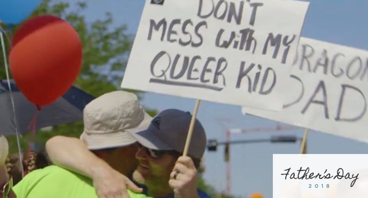 Dragon Dads like Jake Abhau have a message: “Don’t mess with my queer kid.” (Photo: Courtesy of Jake Abhau)