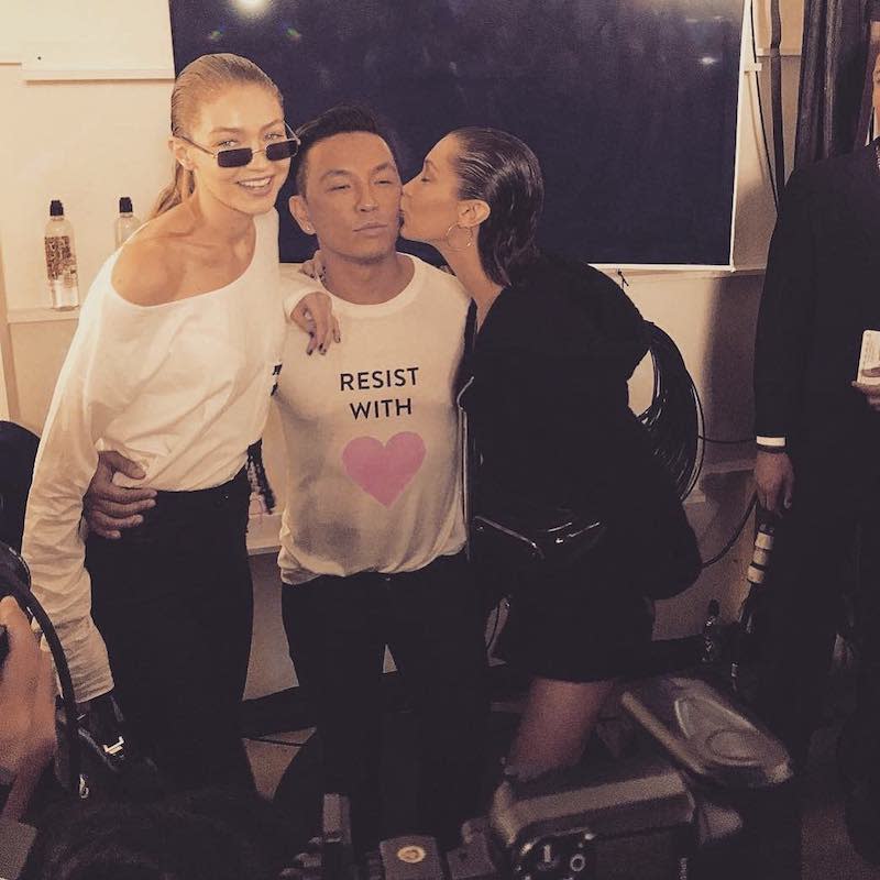 <p>The model and her sis Bella sidled up to designer Prabal Gurung after walking in his show at New York Fashion Week. “Loved getting to open your beautiful and empowering show this week @prabalgurung!” Gigi shared. “Your friendship and support mean the world, THANK YOU.” (Photo: <a rel="nofollow noopener" href="https://www.instagram.com/p/BY8ecHag-hD/?hl=en&taken-by=gigihadid" target="_blank" data-ylk="slk:Gigi Hadid via Instagram;elm:context_link;itc:0;sec:content-canvas" class="link ">Gigi Hadid via Instagram</a>) </p>