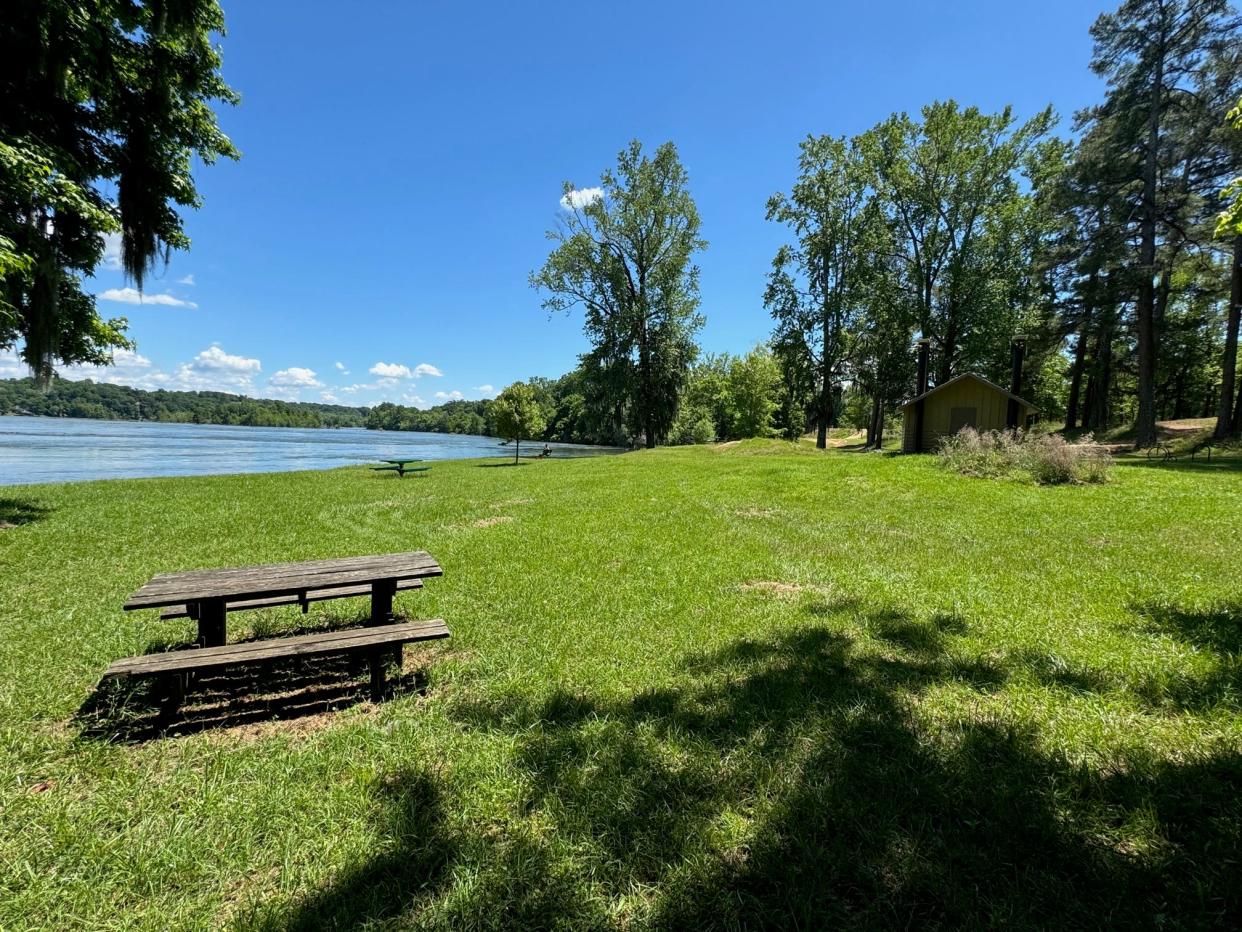 The site for one side of a planned new bridge to span the Augusta Canal off Riverwatch Parkway.