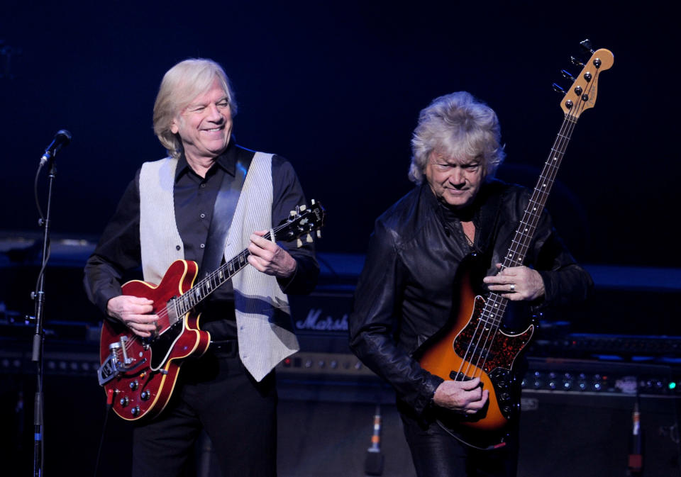 Justin Hayward and John Lodge of the Moody Blues perform in Los Angeles n 2013. (Photo: Kevin Winter via Getty Images)