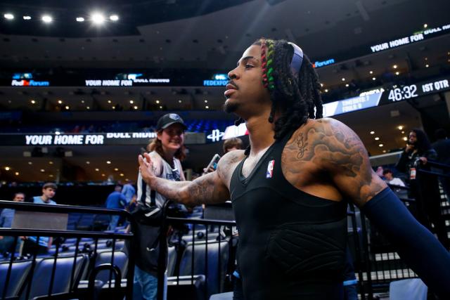 Ja Morant introduced at FedExForum