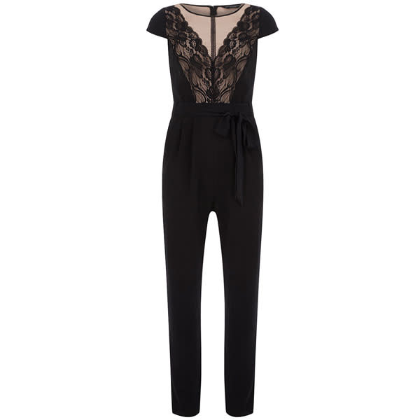 Black/blush panel jumpsuit - £45 – Dorothy Perkins