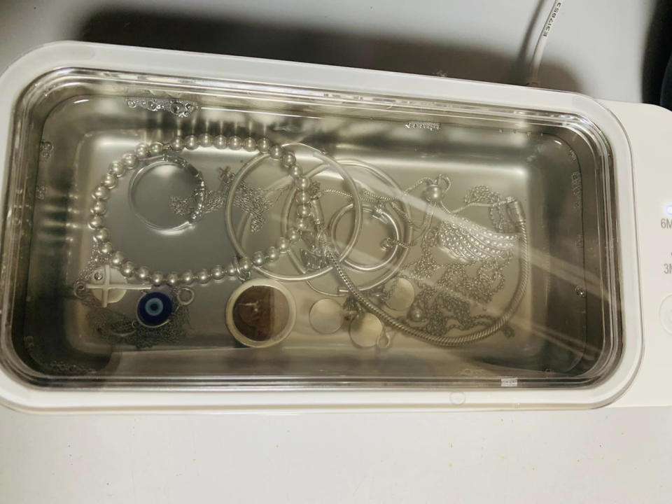 Kmart shoppers are sharing their love for a brand new $29 ultrasonic jewellery cleaner. Photo: Facebook