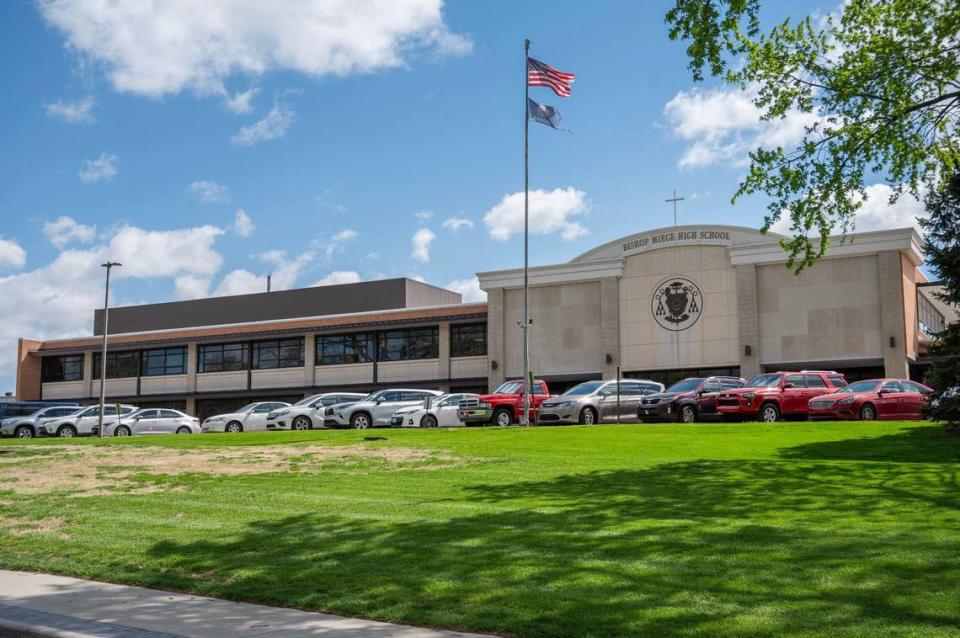 Bishop Miege High School sent a letter to the community defending the hiring of its president.