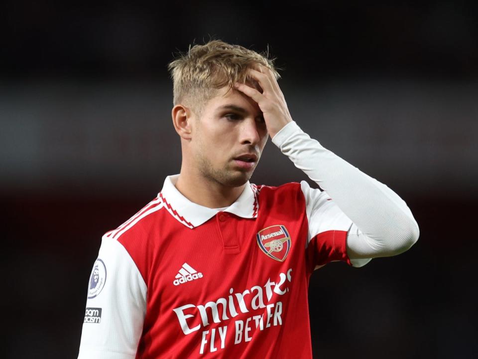 Arsenal midfielder Emile Smith Rowe underwent groin surgery this week (Getty Images)