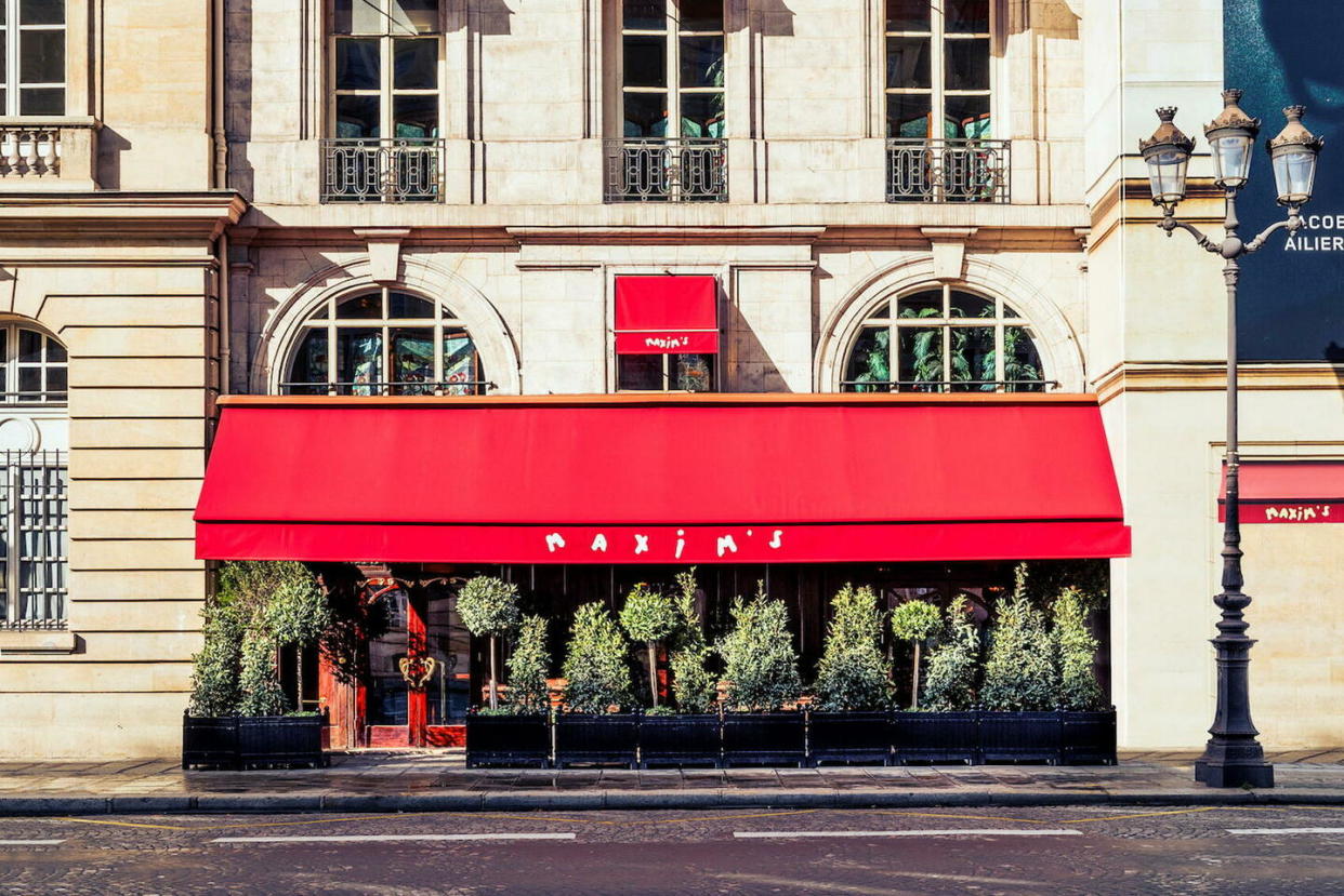 La façade mythique de Maxim's, 3 rue Royale à Paris  - Credit:RICARD ROMAIN