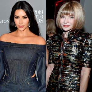 Kim Kardashian and Anna Wintour Show Off Their Matching Hairstyles: 'Bobbsey Twins'