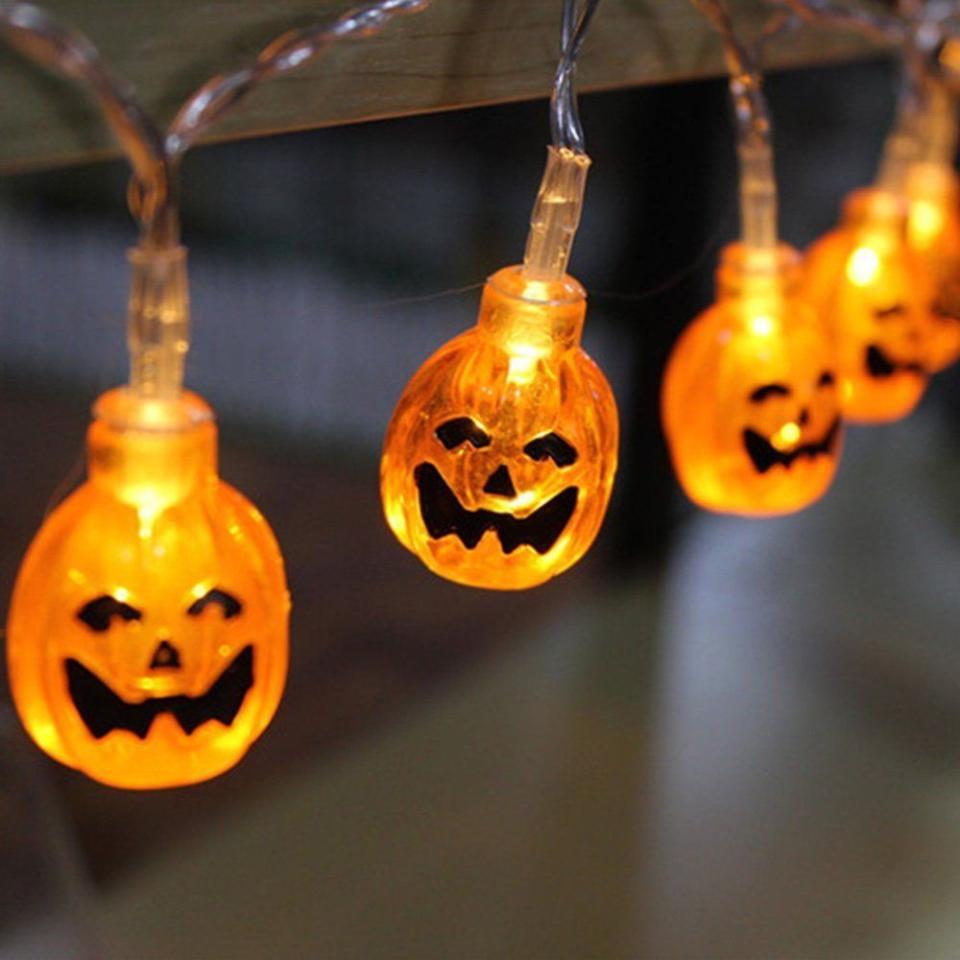 1) Halloween lights