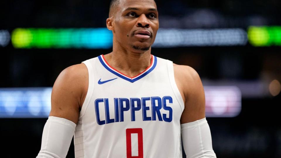 <div>Russell Westbrook #0 of the Los Angeles Clippers. (Photo by Sam Hodde/Getty Images)</div> <strong>(Getty Images)</strong>
