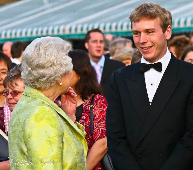 Grant Harrold with the Queen. [Photo: Grant Harrold]