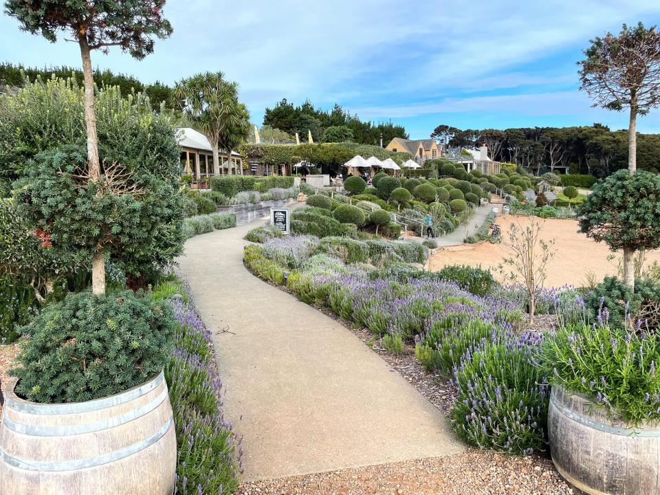 The entrance to the Mudbrick Vineyard and Restaurant.