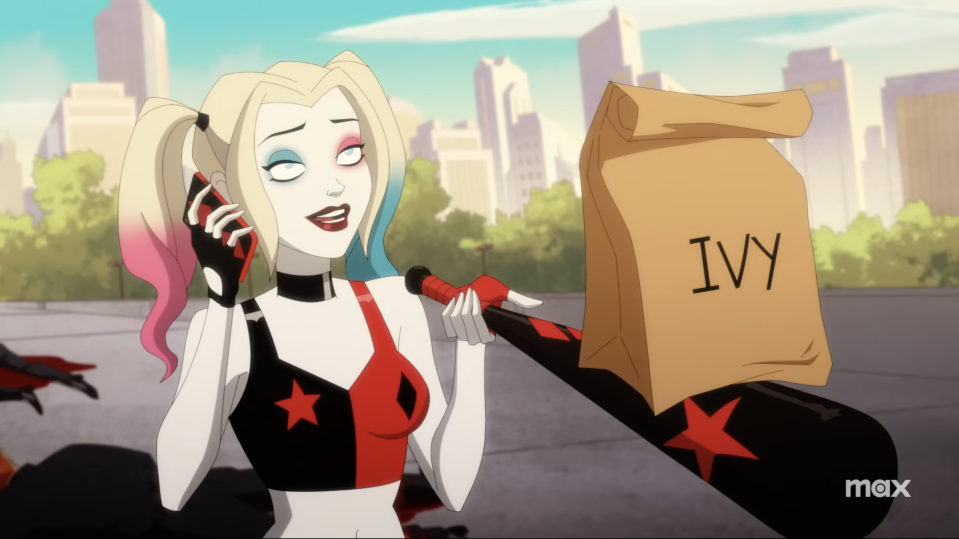 Harley Quinn (voiced by Kaley Cuoco) in Harley Quinn