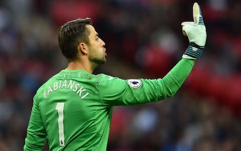 Swansea City's Polish goalkeeper Lukasz Fabianski - Credit: AFP/Getty