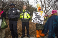 <p>Protesters attend the Women’s March on Washington on Jan. 21, 2017, in Washington, D.C. (Jessica Kourkounis/Getty Images) </p>