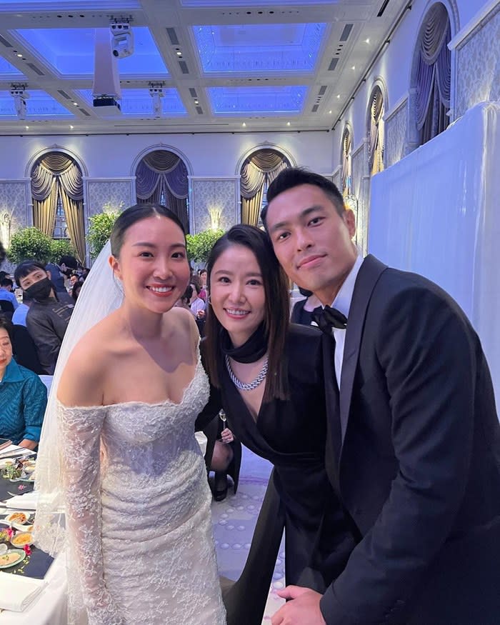 Tony had a number of celebrity friends at the wedding, including Ruby Lin