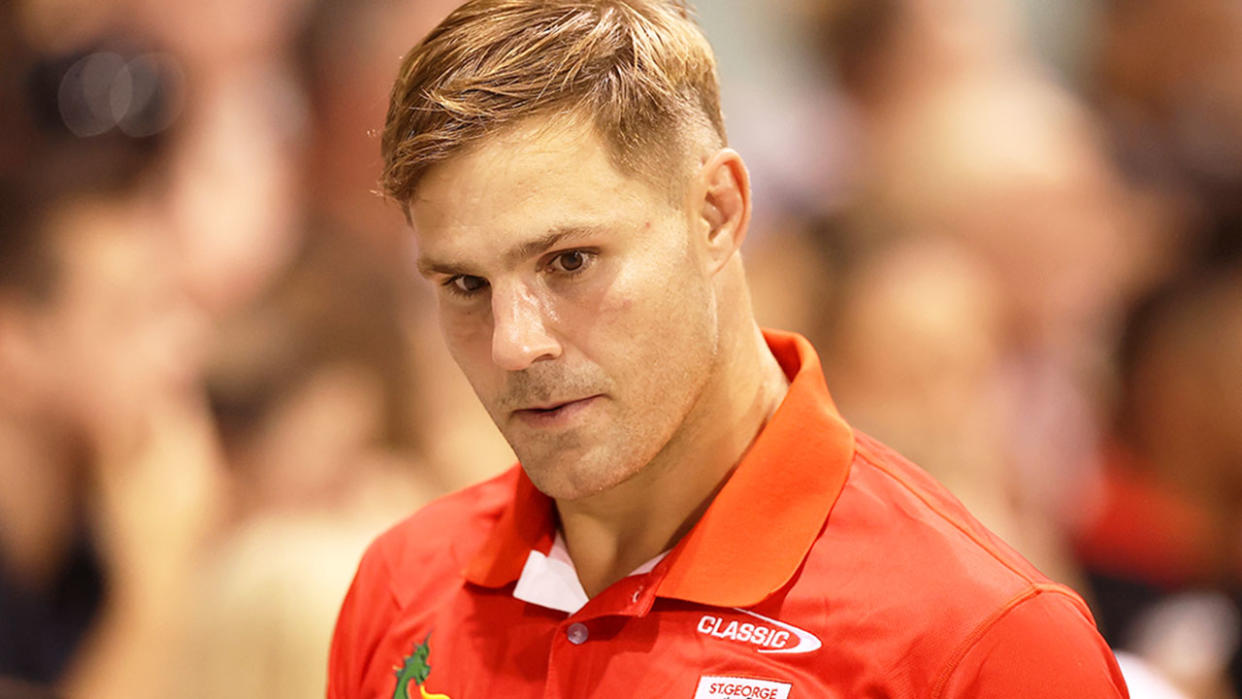 Seen here, Dragons NRL star Jack de Belin.