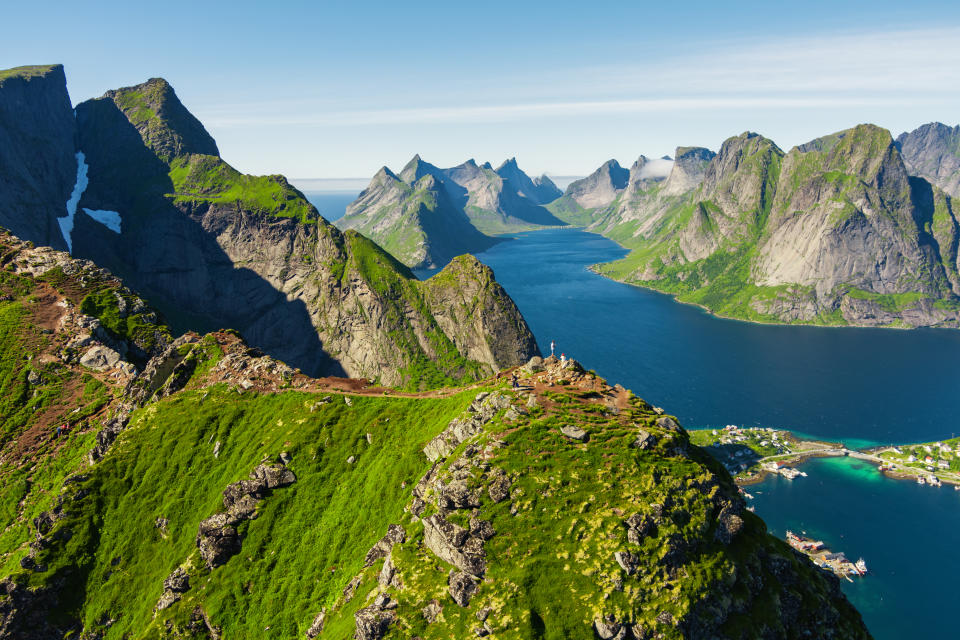 Norway, Lofoten, photo taken from a drone