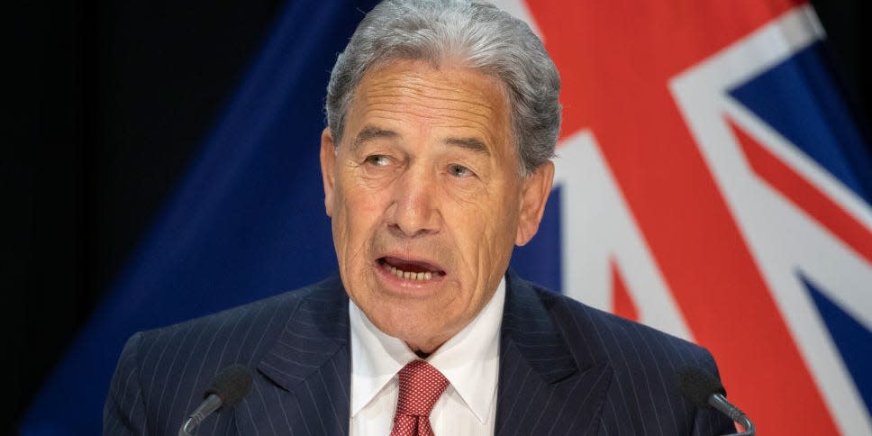 Deputy Prime Minister Winston Peters delivers a speech on New Zealand's foreign policy response to COVID-19 on April 29, 2020.