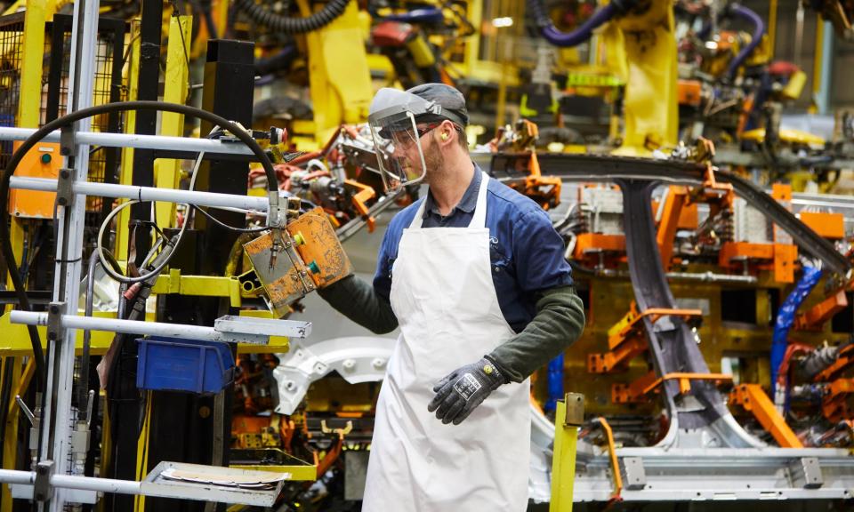 <span>February growth was driven by manufacturing, with car production up by 17.8% compared with the same month a year earlier.</span><span>Photograph: Christopher Thomond/The Guardian</span>