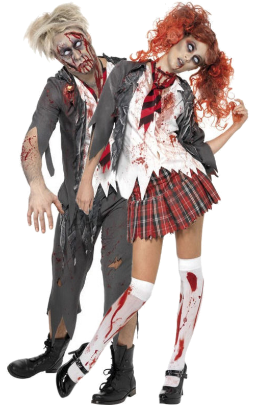 Zombie Schoolboy and Schoolgirl