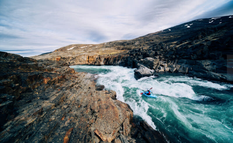 White water on Baffin Island.