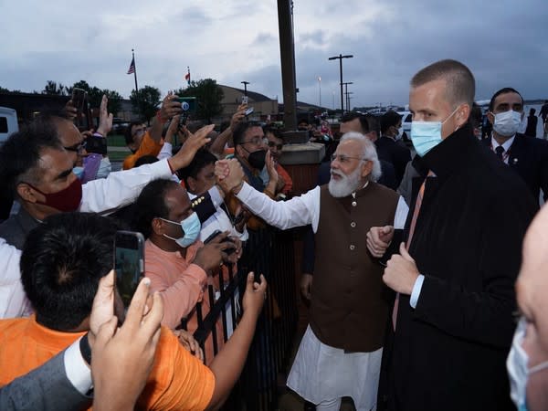 Prime Minister Narendra Modi interacting with Indian diaspora in US.