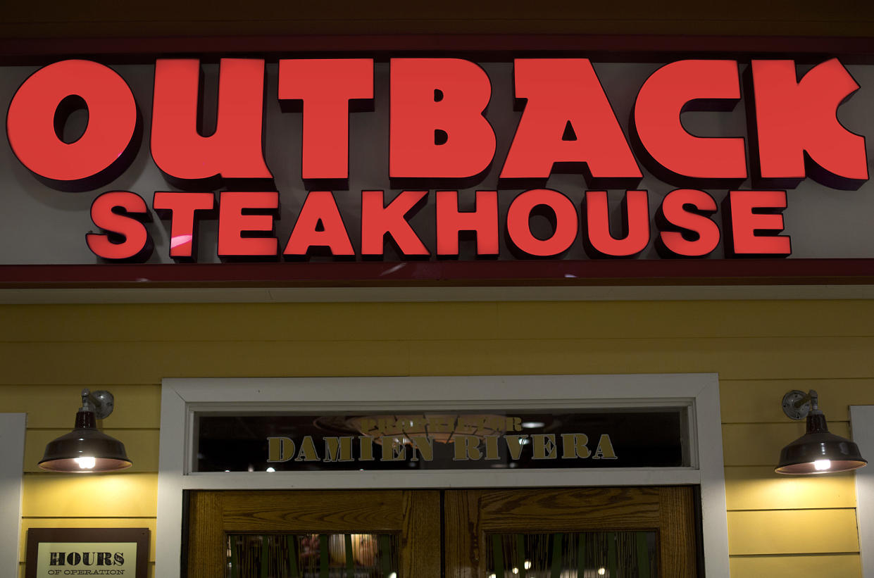 A woman in Florida is accused of attacking her parents after they refused to take her to dinner at Outback Steakhouse, shattering their glass dining room table. (Photo: Victor J. Blue/Bloomberg/Getty Images)