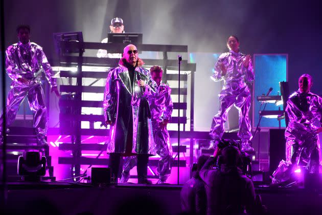 Pet Shop Boys performance at Glastonbury in 2022