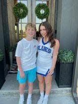 Berkeley Kemper, now, 15, poses with her younger brother, Brooks "Bo" Kemper. (Credit: The Kemper Family)