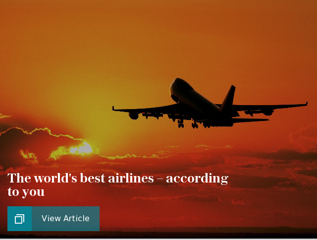 The world's best airlines - according to you
