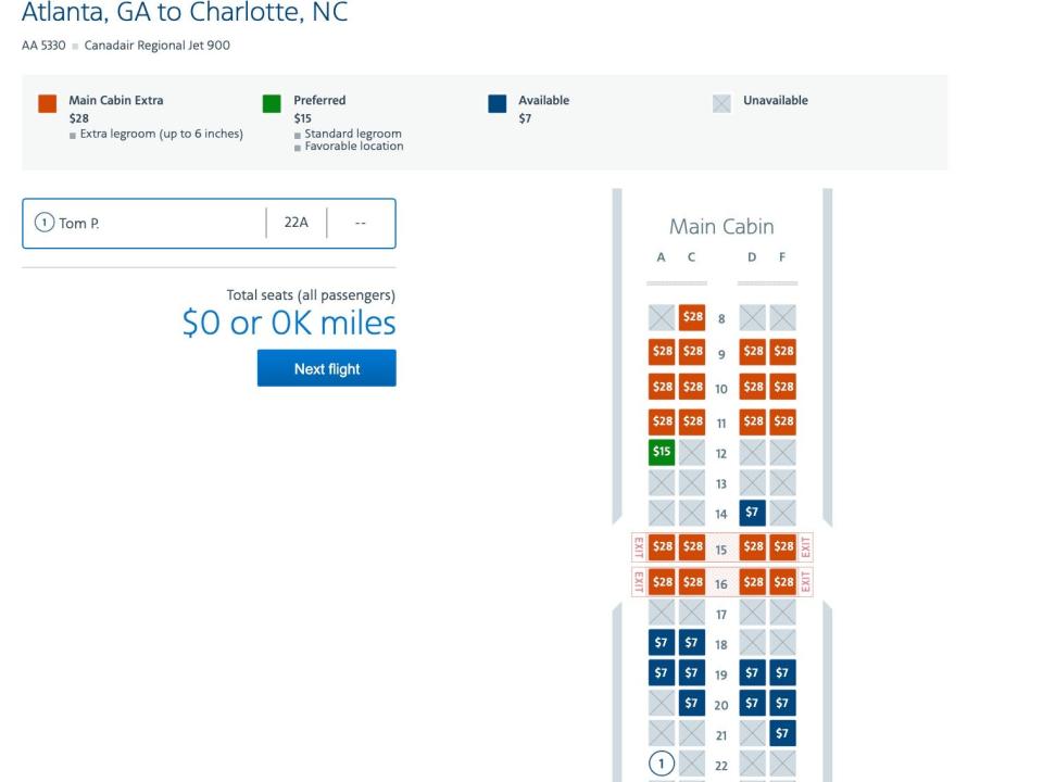 Social Distancing on American and Delta