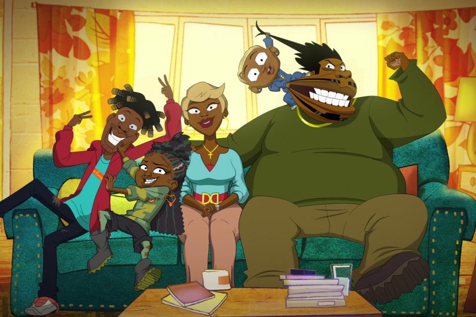 The Evans family in Netflix’s animated reboot of ‘Good Times' (Netflix)