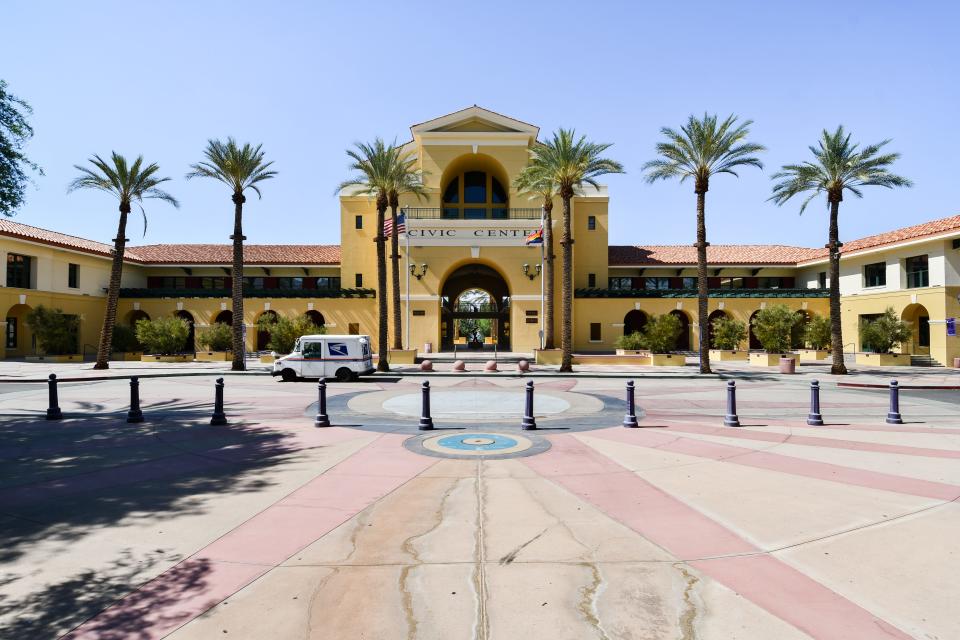 City Hall in Cathedral City, seen last year.