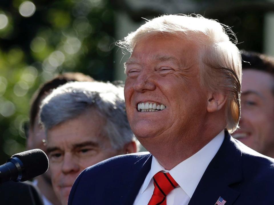 Donald Trump smiling teeth