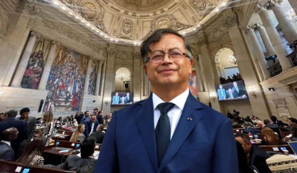 Gustavo Petro pierde gobernabilidad y popularidad. Foto: Cámara de Representantes y Presidencia.