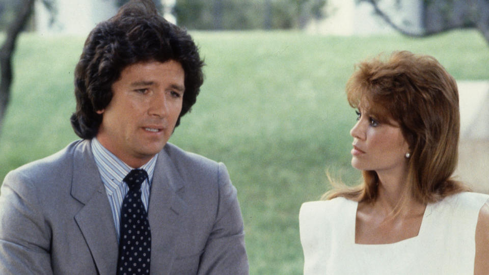 Patrick Duffy and Victoria Principal on Dallas