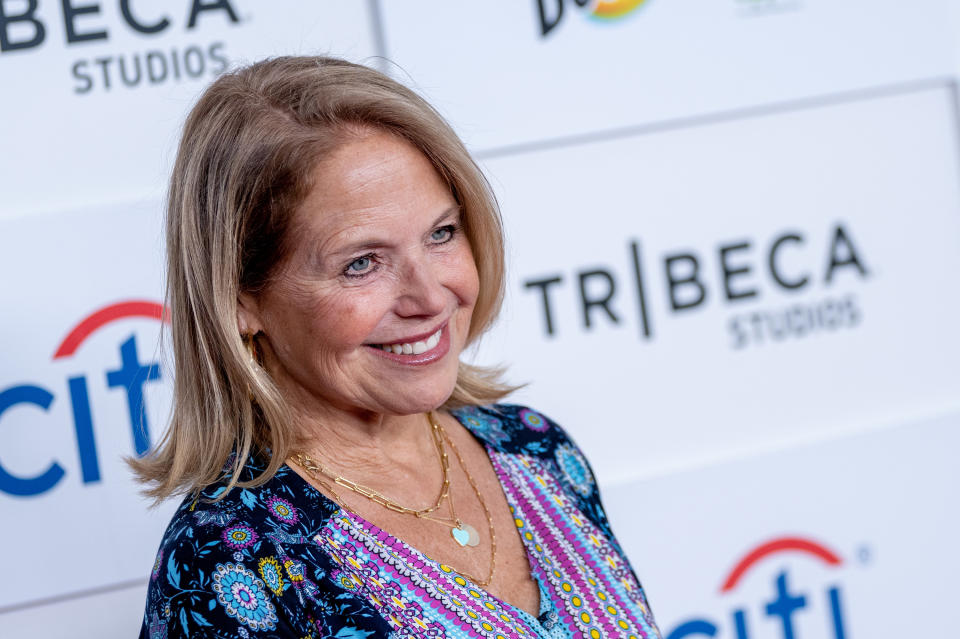 Photo of Katie Couric smiling at something off-camera